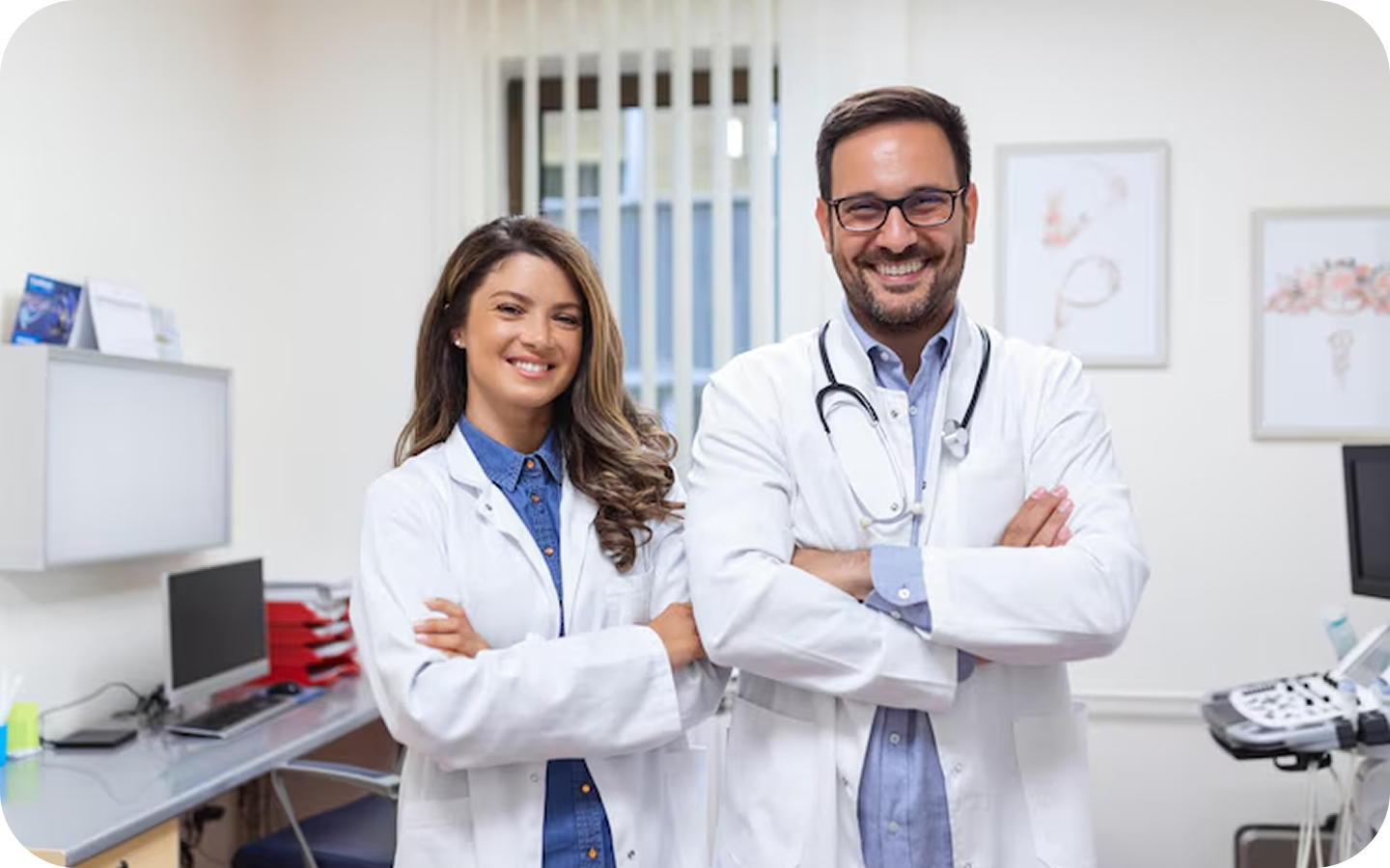 Healthcare professional with tablet